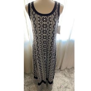 Karen Kane | Print Contrast Maxi Dress